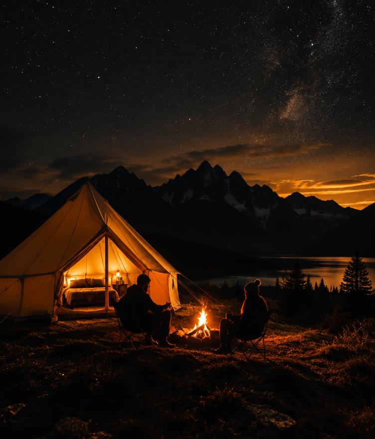 Primul date la camping